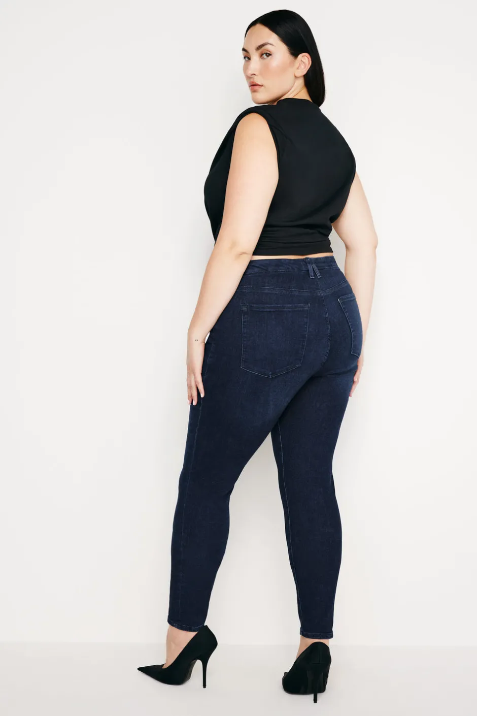 Good American Skinny | High-Rise<GOOD LEGS SKINNY JEANS Blue224