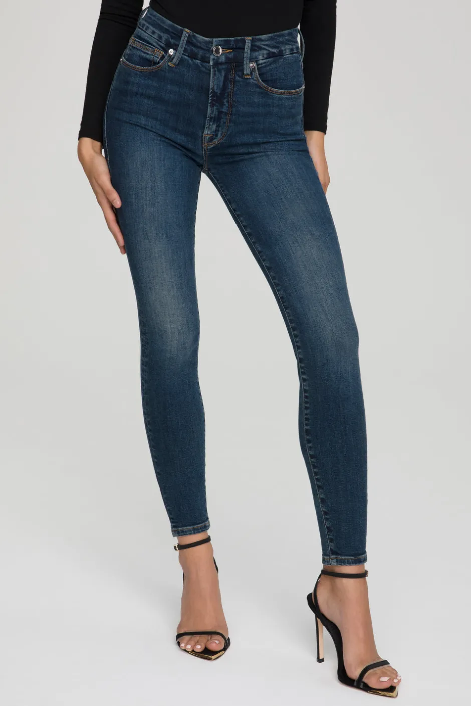 Good American Skinny | High-Rise<GOOD LEGS SKINNY JEANS Blue609