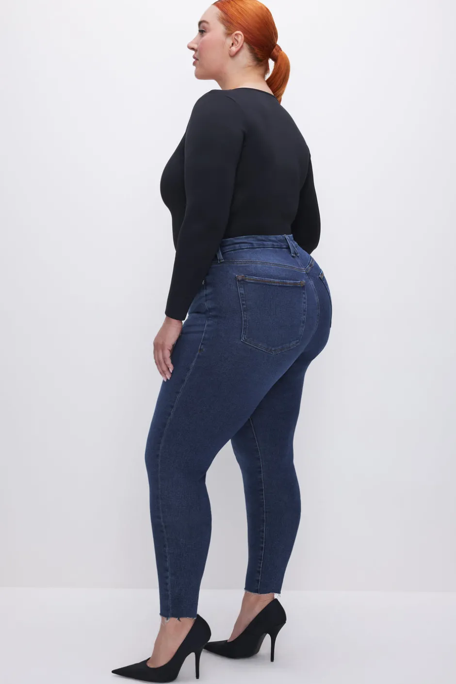 Good American Skinny | High-Rise<GOOD LEGS SKINNY JEANS Blue866