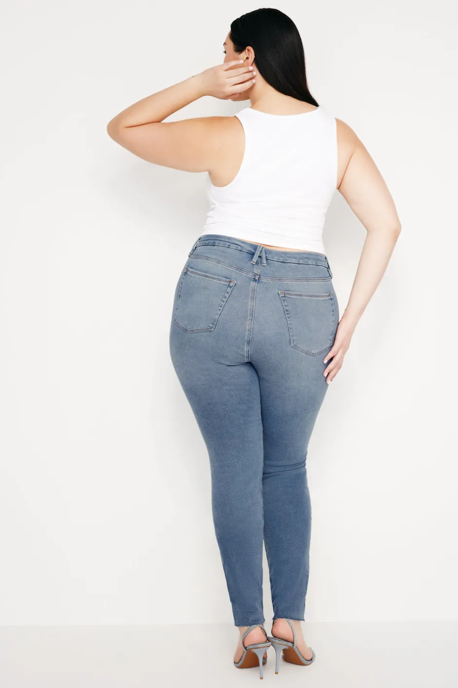Good American Skinny | Long Inseam<GOOD LEGS SKINNY JEANS Blue655