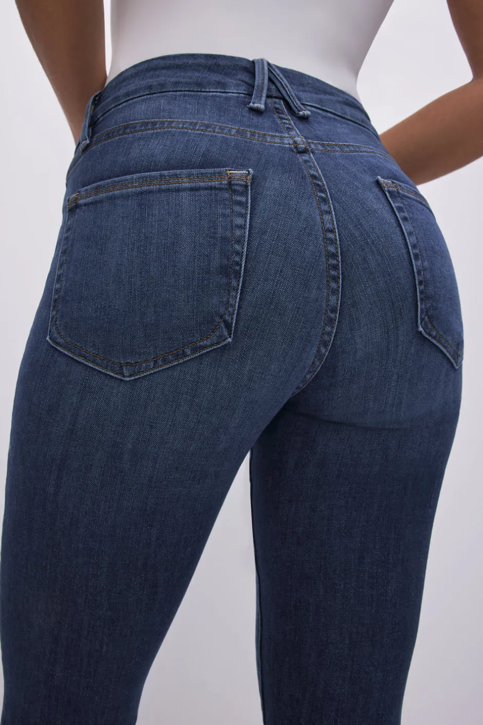 Good American Skinny | High-Rise<GOOD LEGS SKINNY JEANS Blue004