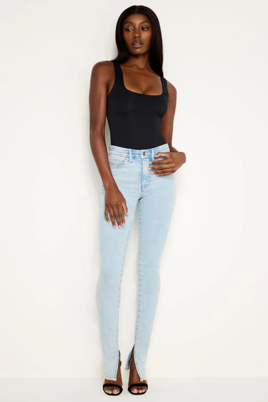 Good American Skinny | Mid-Rise<GOOD LEGS SKINNY JEANS Indigo686