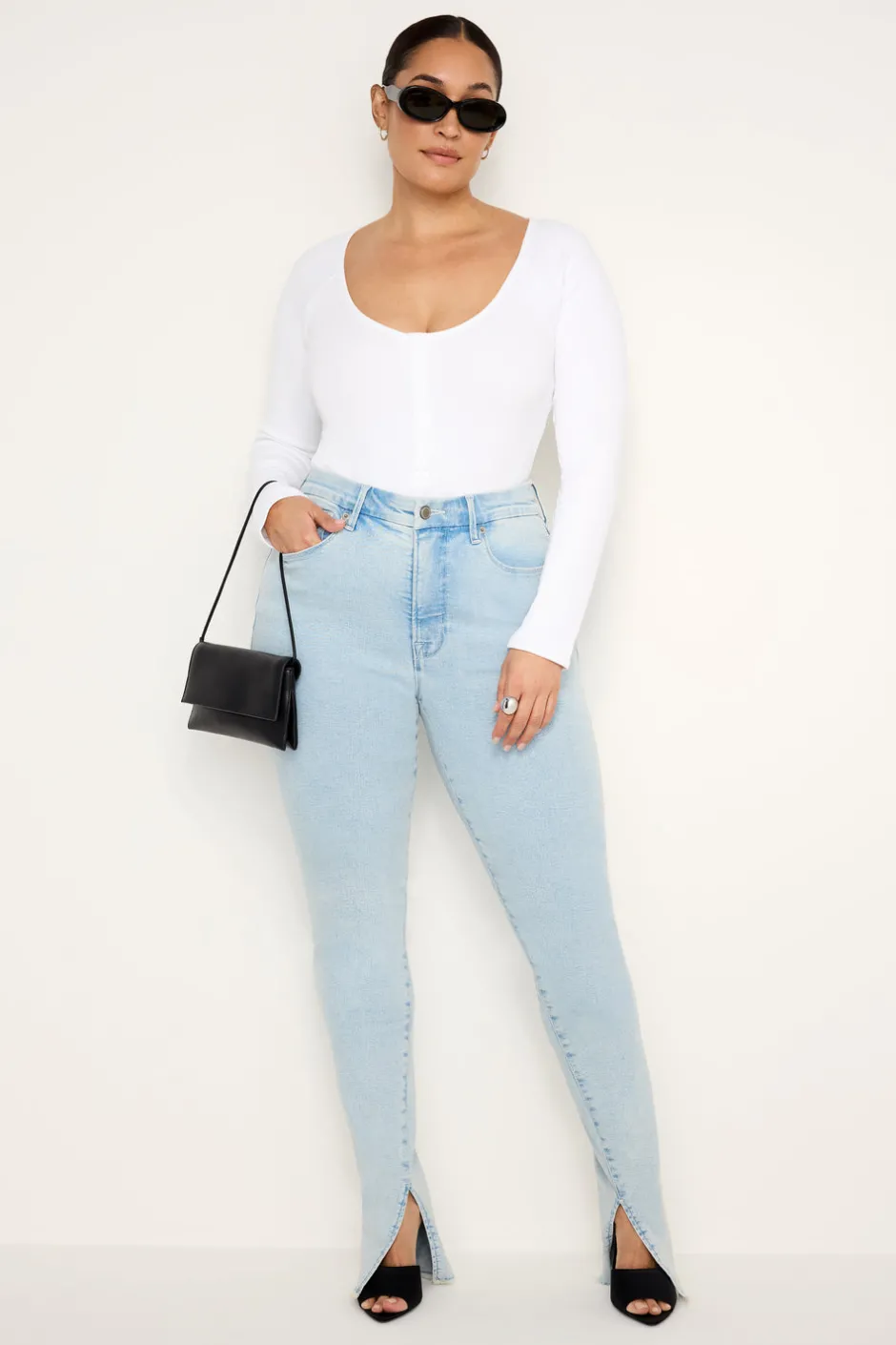 Good American Skinny | Mid-Rise<GOOD LEGS SKINNY JEANS Indigo686