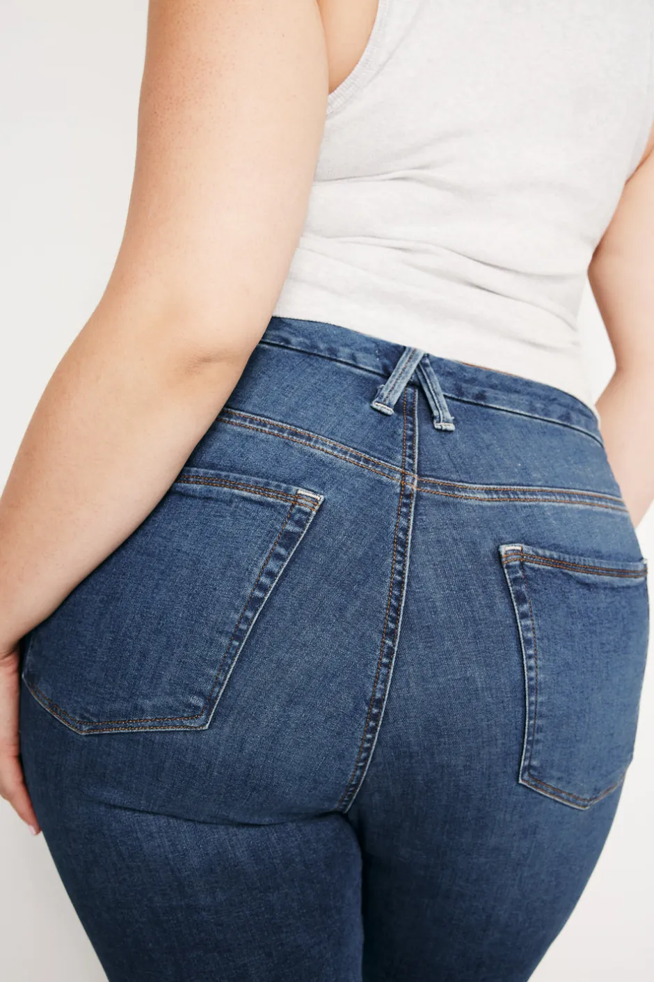 Good American Skinny | High-Rise<GOOD LEGS SKINNY JEANS Blue004