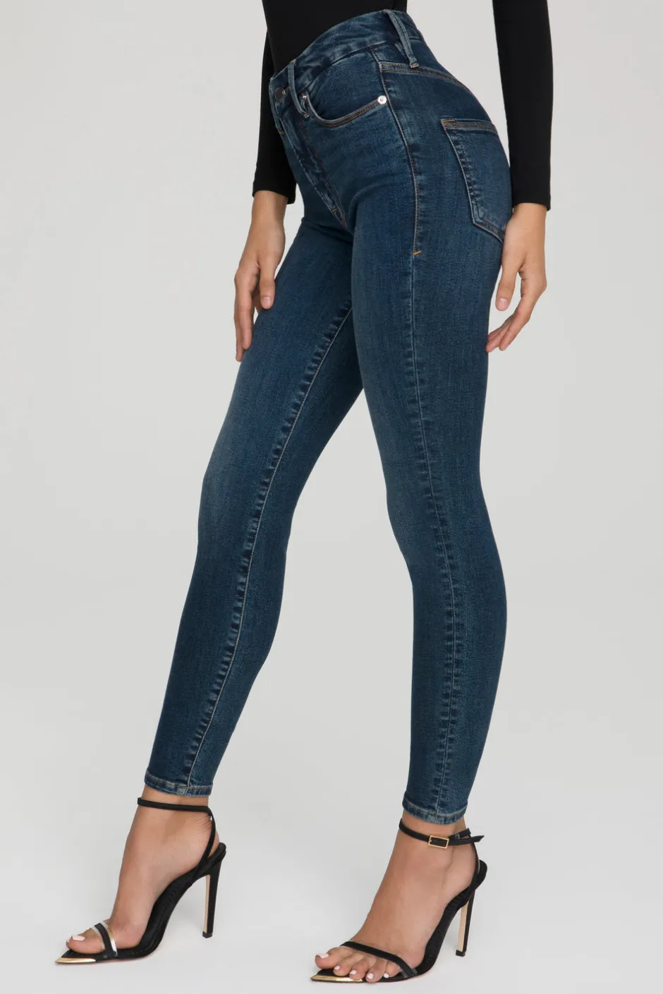 Good American Skinny | High-Rise<GOOD LEGS SKINNY JEANS Blue609
