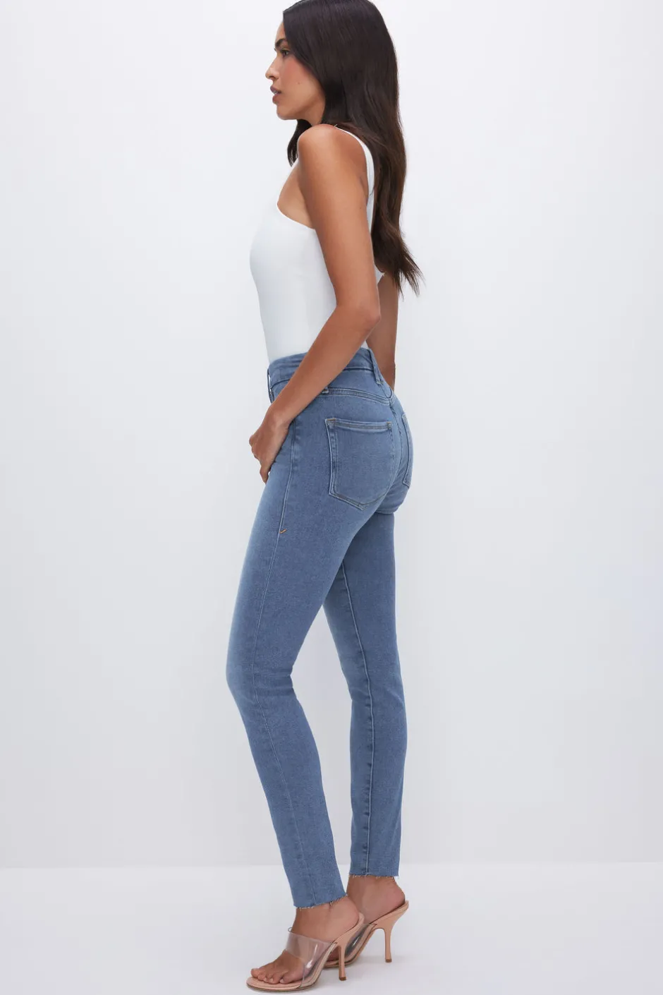 Good American Skinny | Long Inseam<GOOD LEGS SKINNY JEANS Blue655