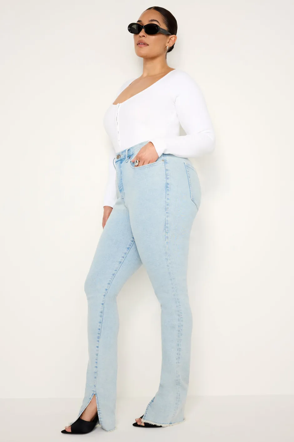 Good American Skinny | Mid-Rise<GOOD LEGS SKINNY JEANS Indigo686