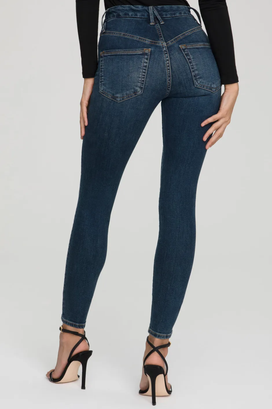 Good American Skinny | High-Rise<GOOD LEGS SKINNY JEANS Blue609