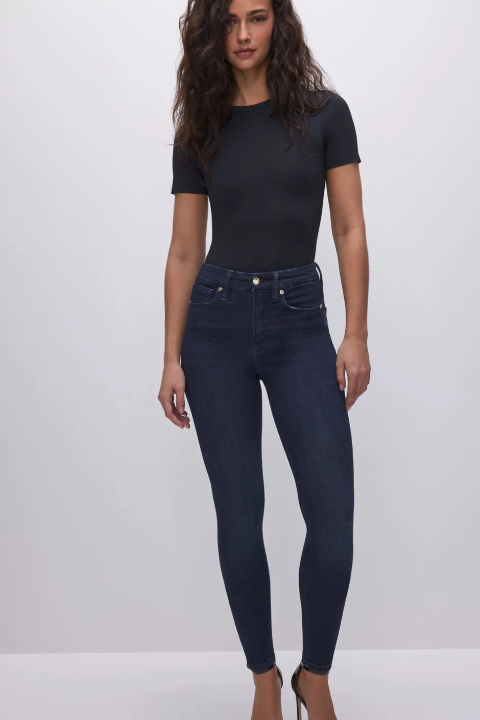 Good American Skinny | High-Rise<GOOD LEGS SKINNY JEANS Blue224