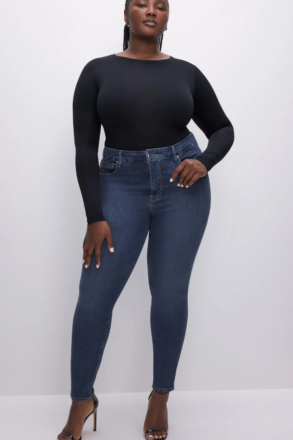 Good American Skinny | High-Rise<GOOD LEGS SKINNY JEANS Blue609