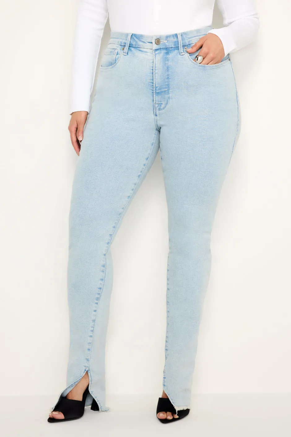 Good American Skinny | Mid-Rise<GOOD LEGS SKINNY JEANS Indigo686