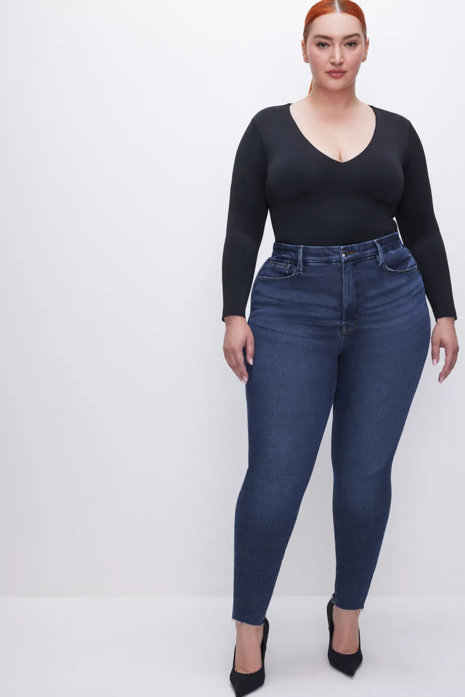 Good American Skinny | High-Rise<GOOD LEGS SKINNY JEANS Blue866