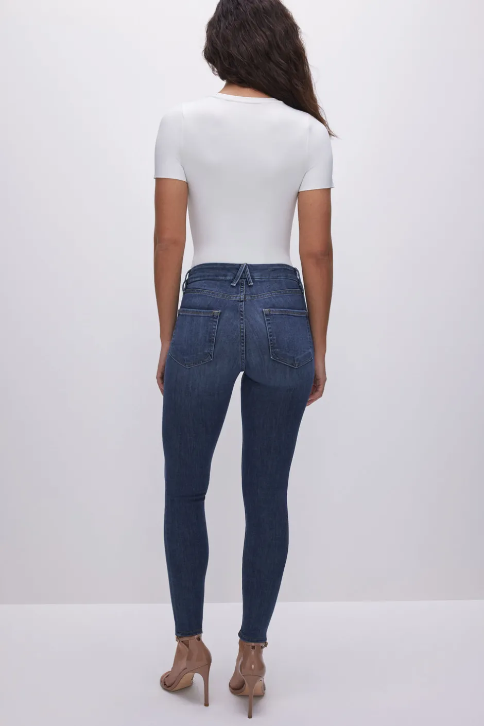 Good American Skinny | High-Rise<GOOD LEGS SKINNY JEANS Blue004