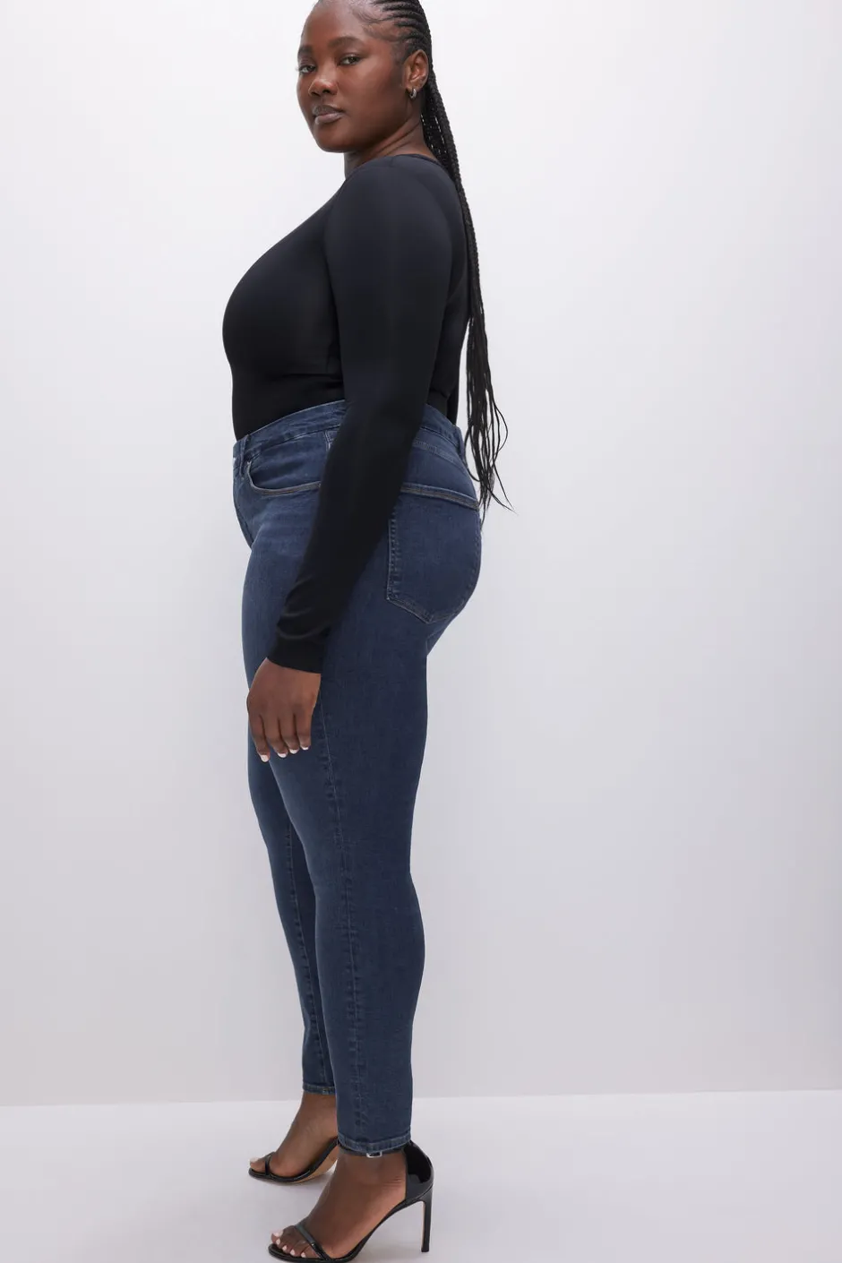 Good American Skinny | High-Rise<GOOD LEGS SKINNY JEANS Blue609