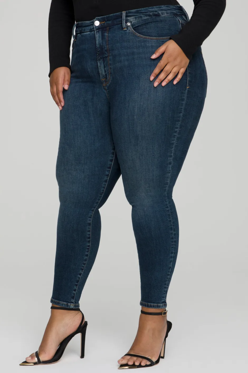 Good American Skinny | High-Rise<GOOD LEGS SKINNY JEANS Blue609
