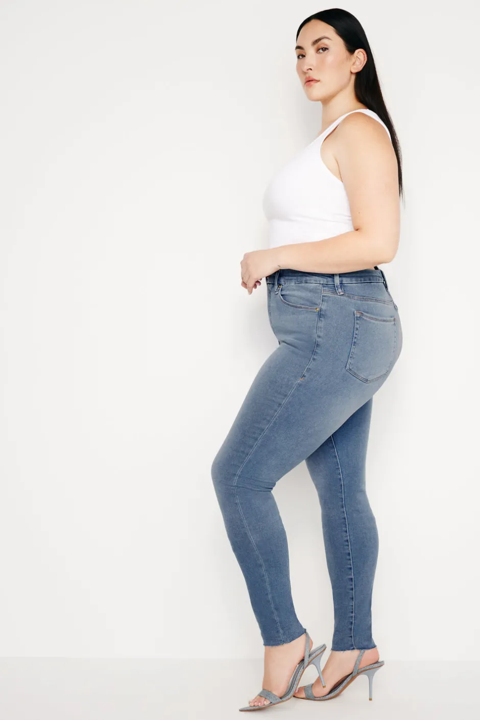 Good American Skinny | Long Inseam<GOOD LEGS SKINNY JEANS Blue655