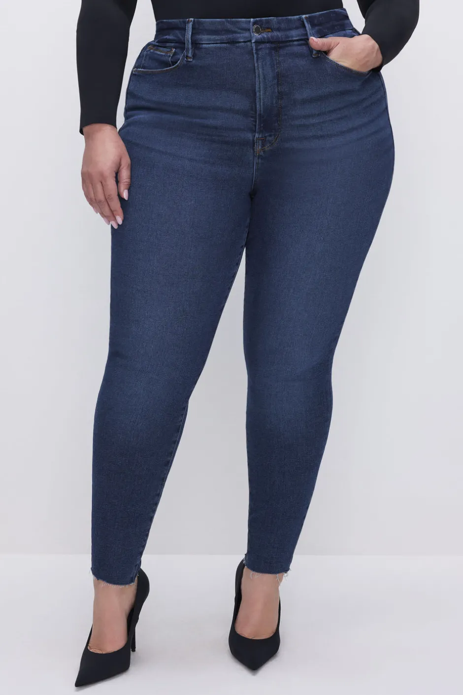 Good American Skinny | High-Rise<GOOD LEGS SKINNY JEANS Blue866