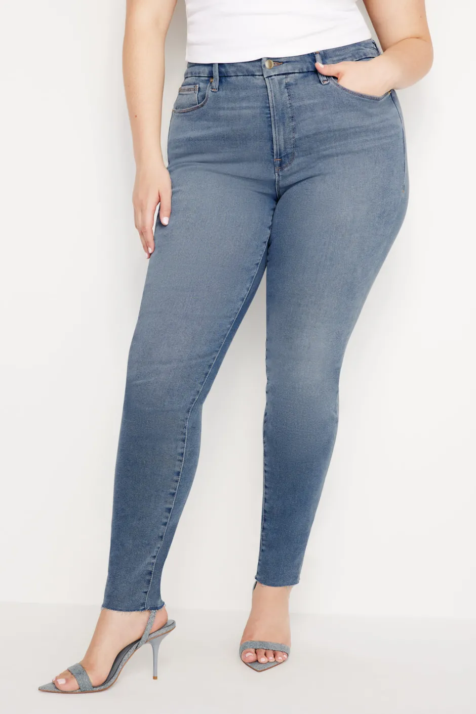 Good American Skinny | Long Inseam<GOOD LEGS SKINNY JEANS Blue655