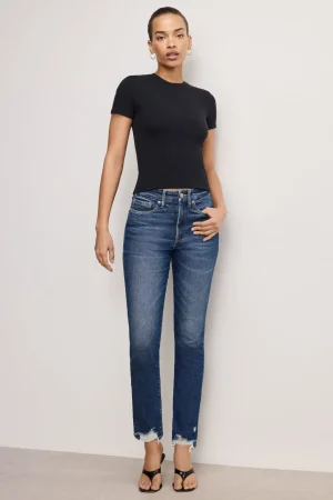 Good American Straight<GOOD LEGS STRAIGHT JEANS Indigo765