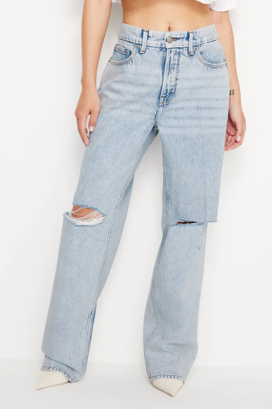 Good American Relaxed<GOOD PETITE ’90s JEANS Blue542