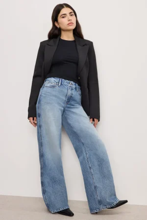 Good American Relaxed | Wide Leg<GOOD PETITE SKATE JEANS Indigo756