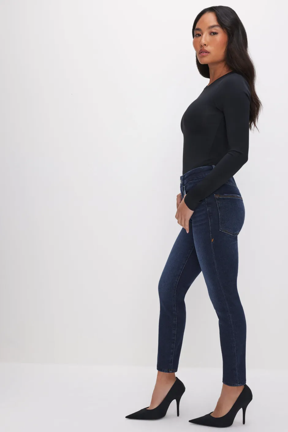 Good American Skinny<GOOD PETITE SKINNY JEANS Blue866