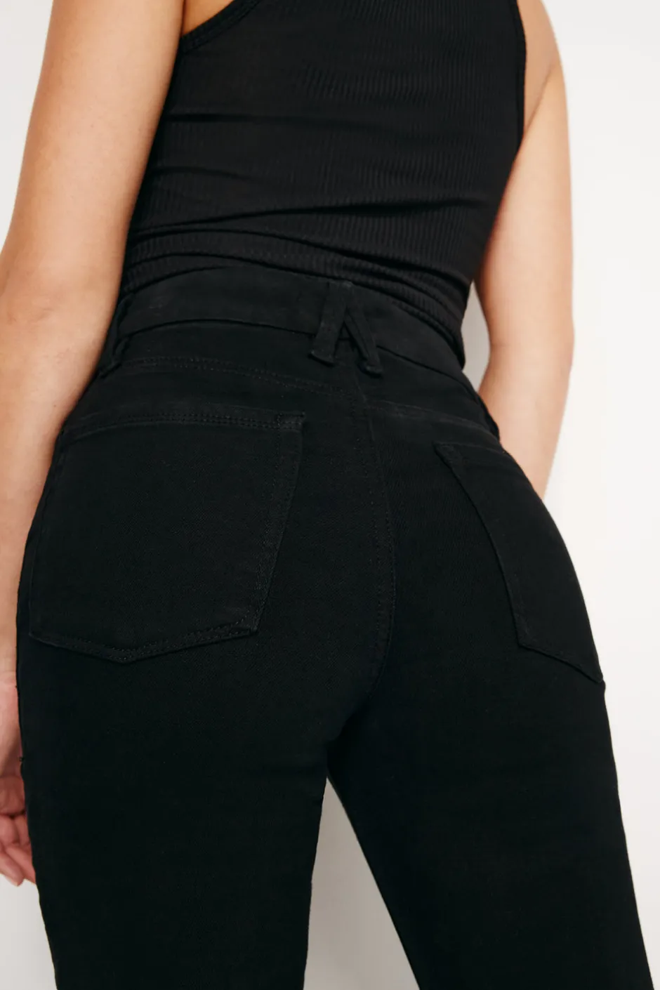 Good American Bootcut & Flare | Jeans<GOOD PETITE FLARE Black001