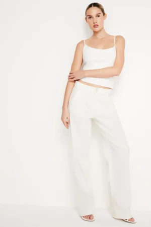 Good American Straight<GOOD ’90S CARPENTER JEANS Cloud white001