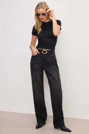 Good American Relaxed | Mid-Rise<GOOD ’90s RELAXED JEANS Black348