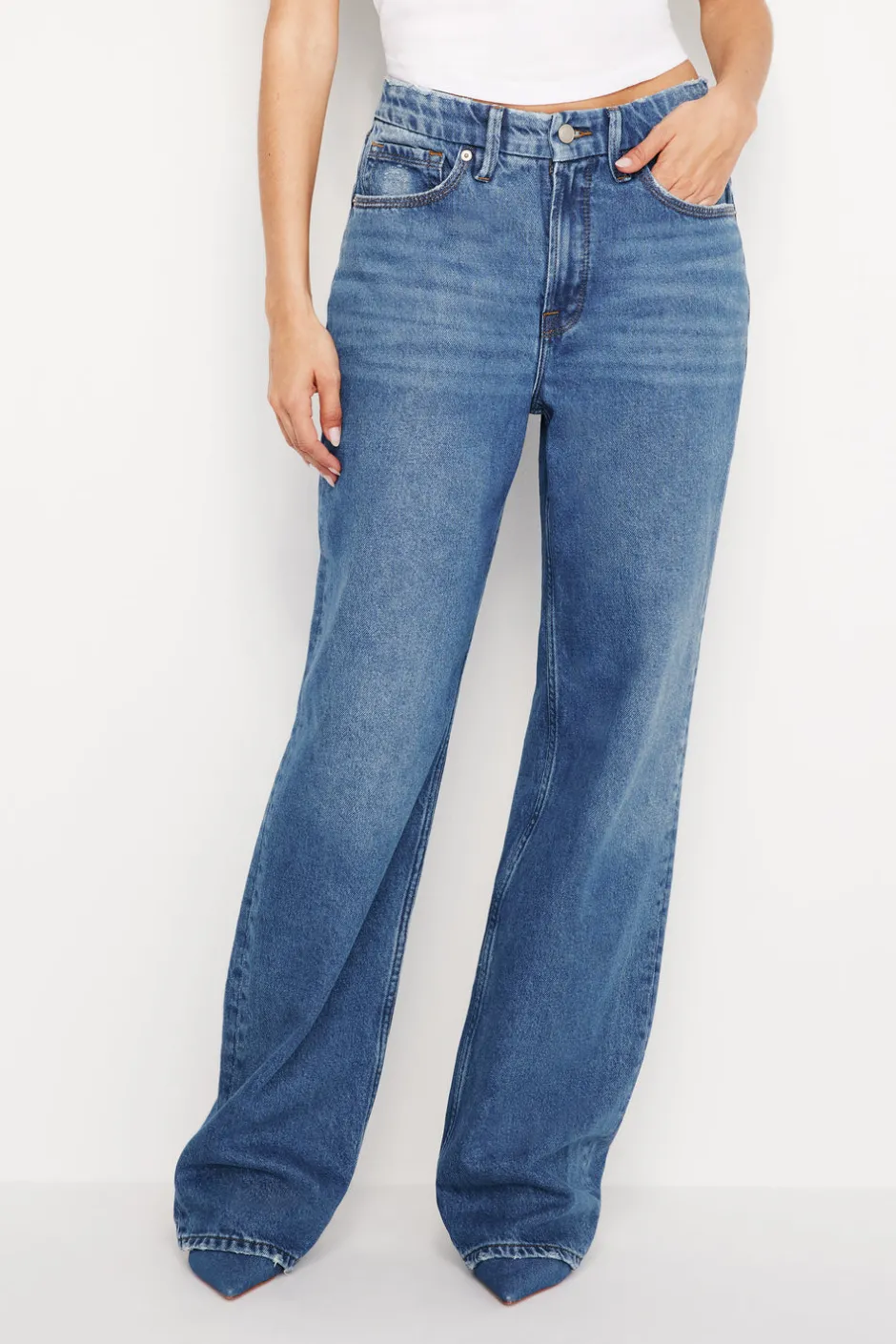 Good American Relaxed | High-Rise<GOOD ’90s RELAXED JEANS Blue541