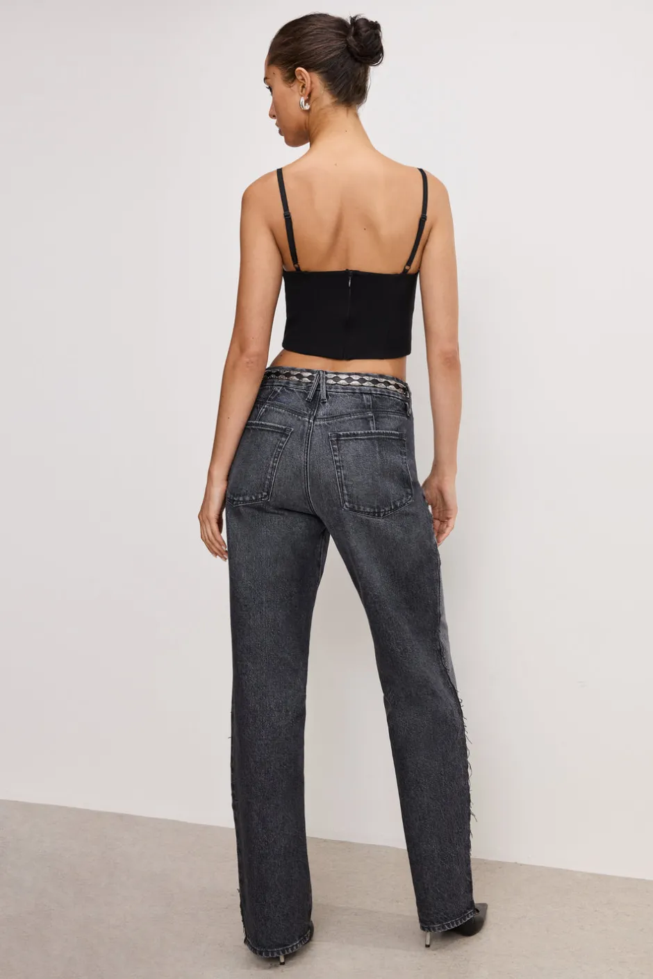 Good American Relaxed<GOOD ’90s RELAXED JEANS Black365