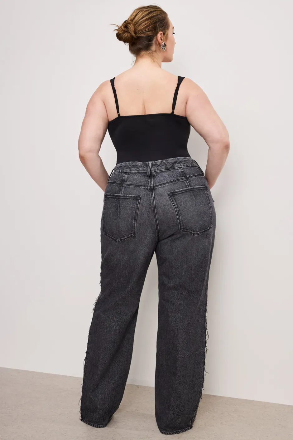 Good American Relaxed<GOOD ’90s RELAXED JEANS Black365