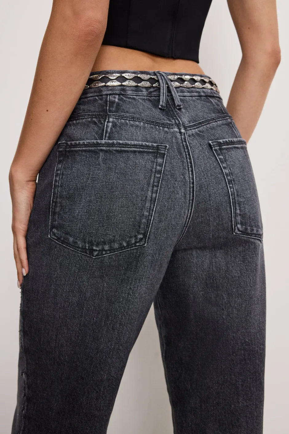 Good American Relaxed<GOOD ’90s RELAXED JEANS Black365
