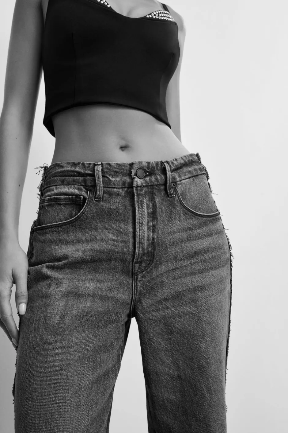 Good American Relaxed<GOOD ’90s RELAXED JEANS Black365
