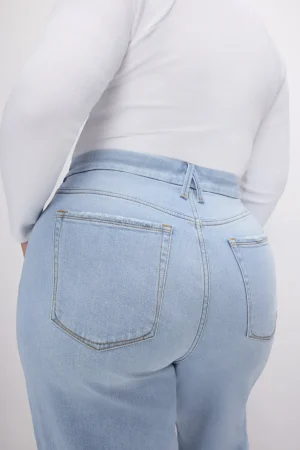 Good American Relaxed | Wide Leg<GOOD SKATE WIDE LEG JEANS Indigo634