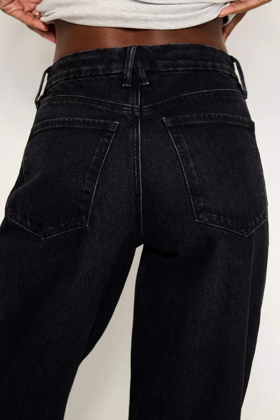 Good American Relaxed | Wide Leg<GOOD SKATE WIDE JEANS Black347