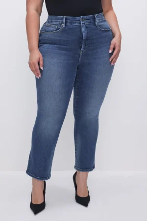 Good American Mid-Rise | Jeans<GOOD STRAIGHT LIGHT COMPRESSION JEANS Indigo271