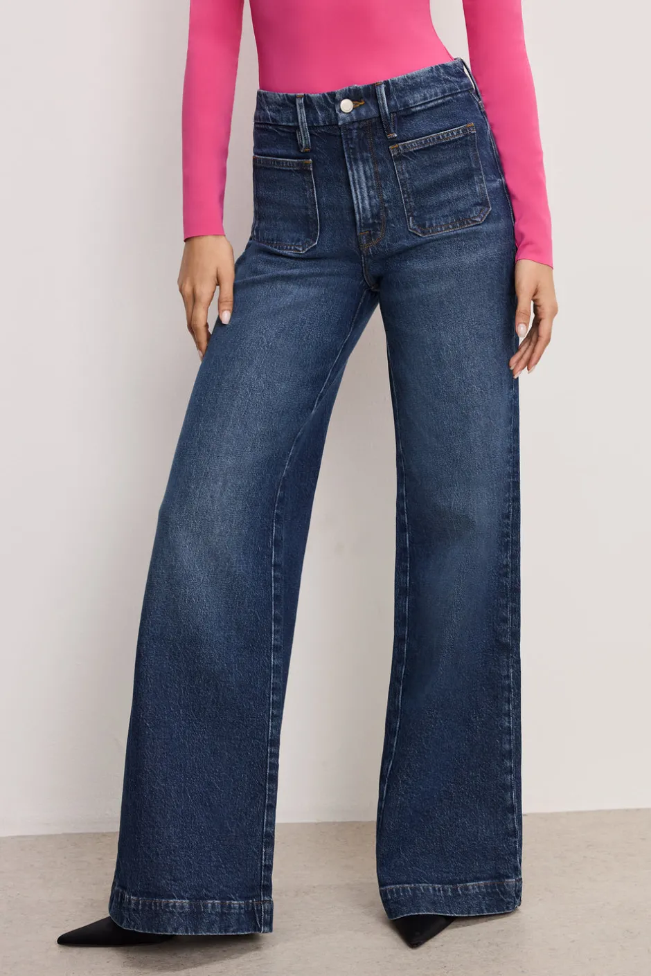 Good American Relaxed | Wide Leg<GOOD WAIST PALAZZO JEANS Indigo759