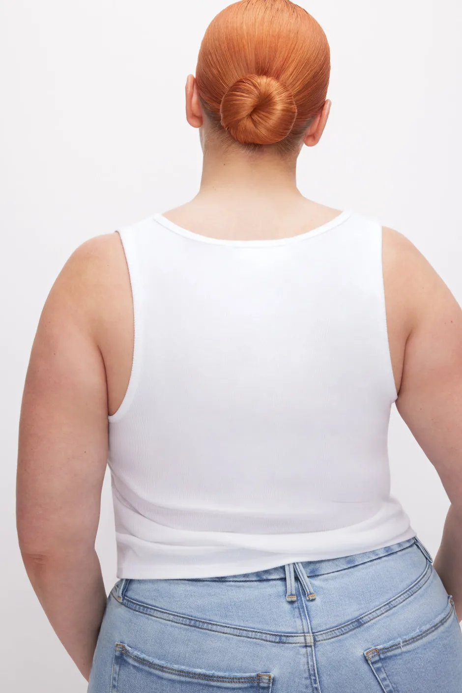 Good American Tops | Tees & Tanks<MICRO RIB TANK TOP White001