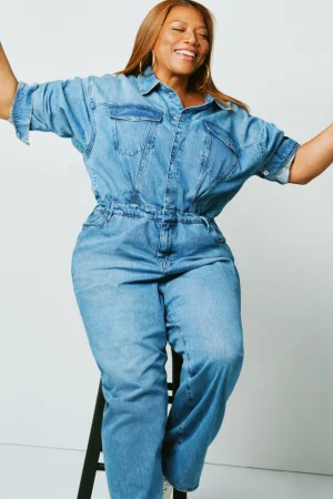Good American Relaxed | Jumpsuits<OVERSIZED DENIM JUMPSUIT Indigo599