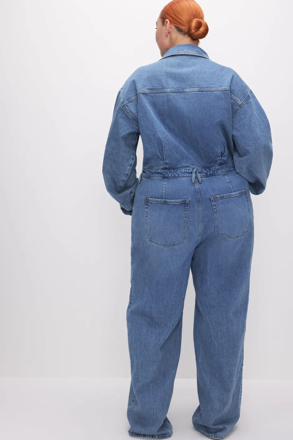 Good American Relaxed | Jumpsuits<OVERSIZED DENIM JUMPSUIT Indigo599