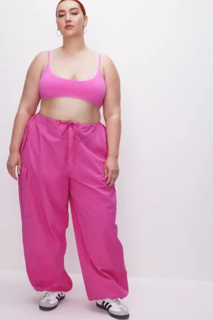 Good American Pants<PARACHUTE PANTS Malibu pink002