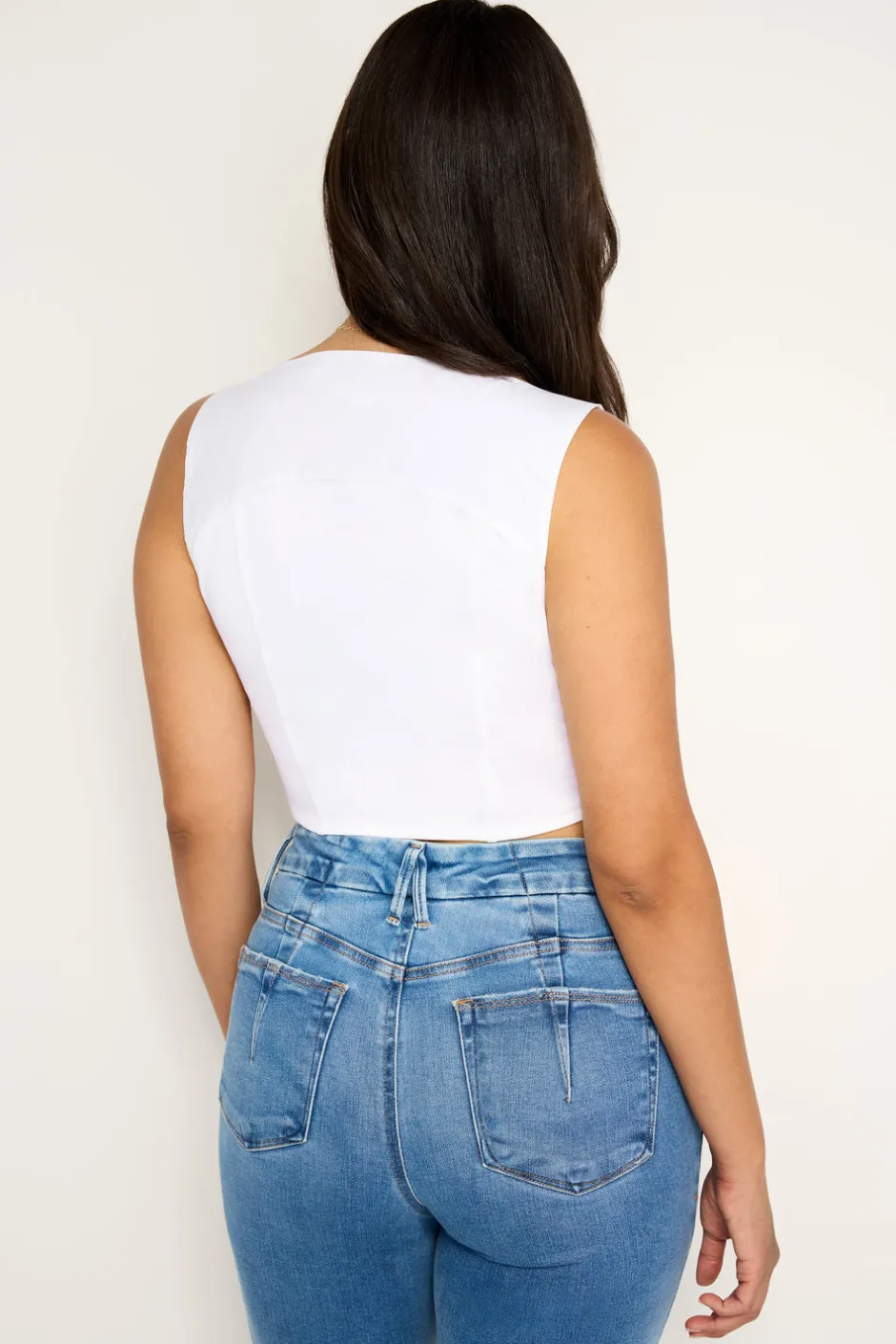 Good American Tops<POPLIN BUSTIER White001