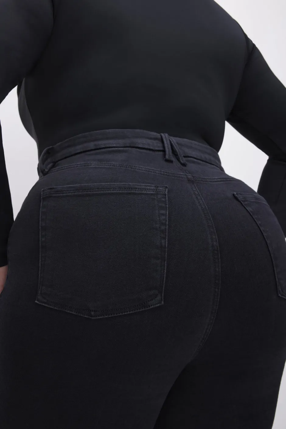 Good American Skinny | Pants<POWER STRETCH PULL-ON SKINNY JEANS Black001