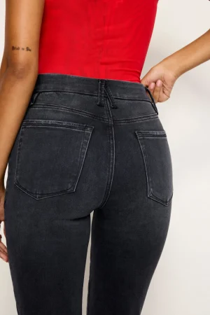 Good American Straight | Pants<POWER STRETCH PULL-ON STRAIGHT JEANS Black255