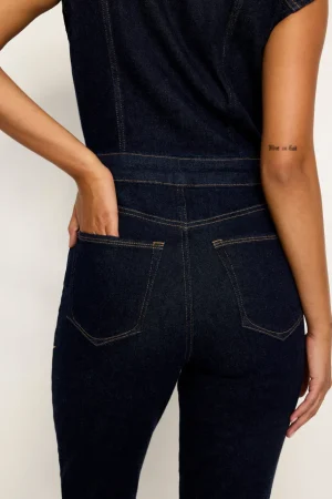 Good American Jumpsuits<RINSED DENIM FIT FOR SUCCESS JUMPSUIT Indigo716