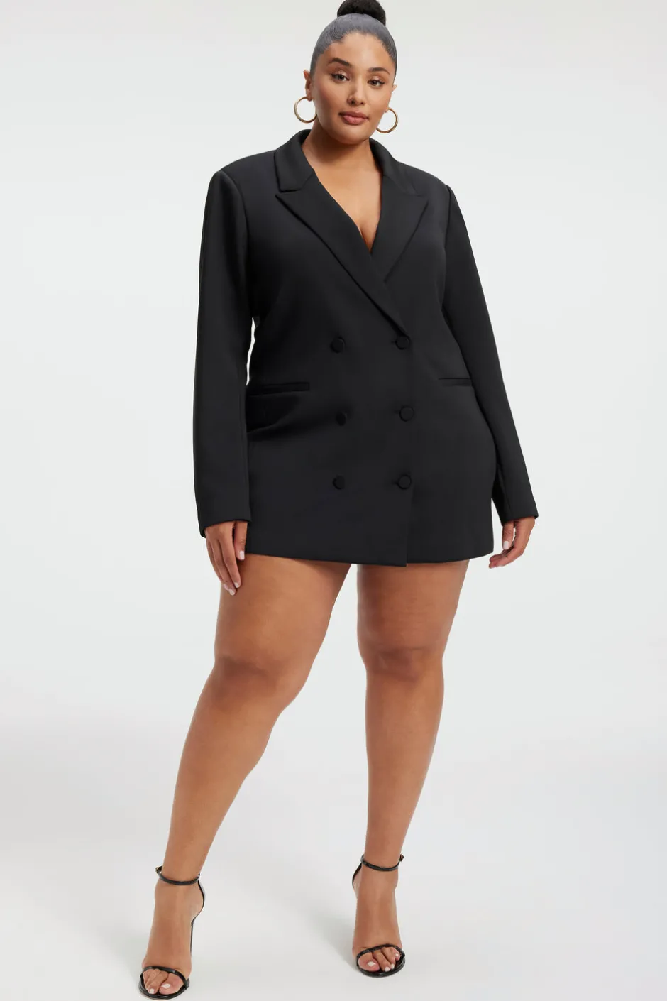 Good American Dresses<SCUBA BLAZER DRESS Black001