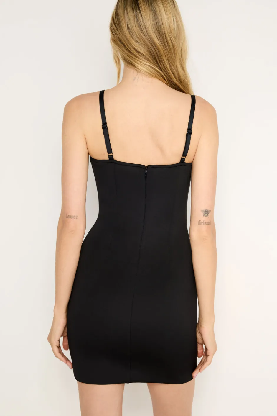 Good American Dresses<SCUBA SCOOP CAMI DRESS Black001