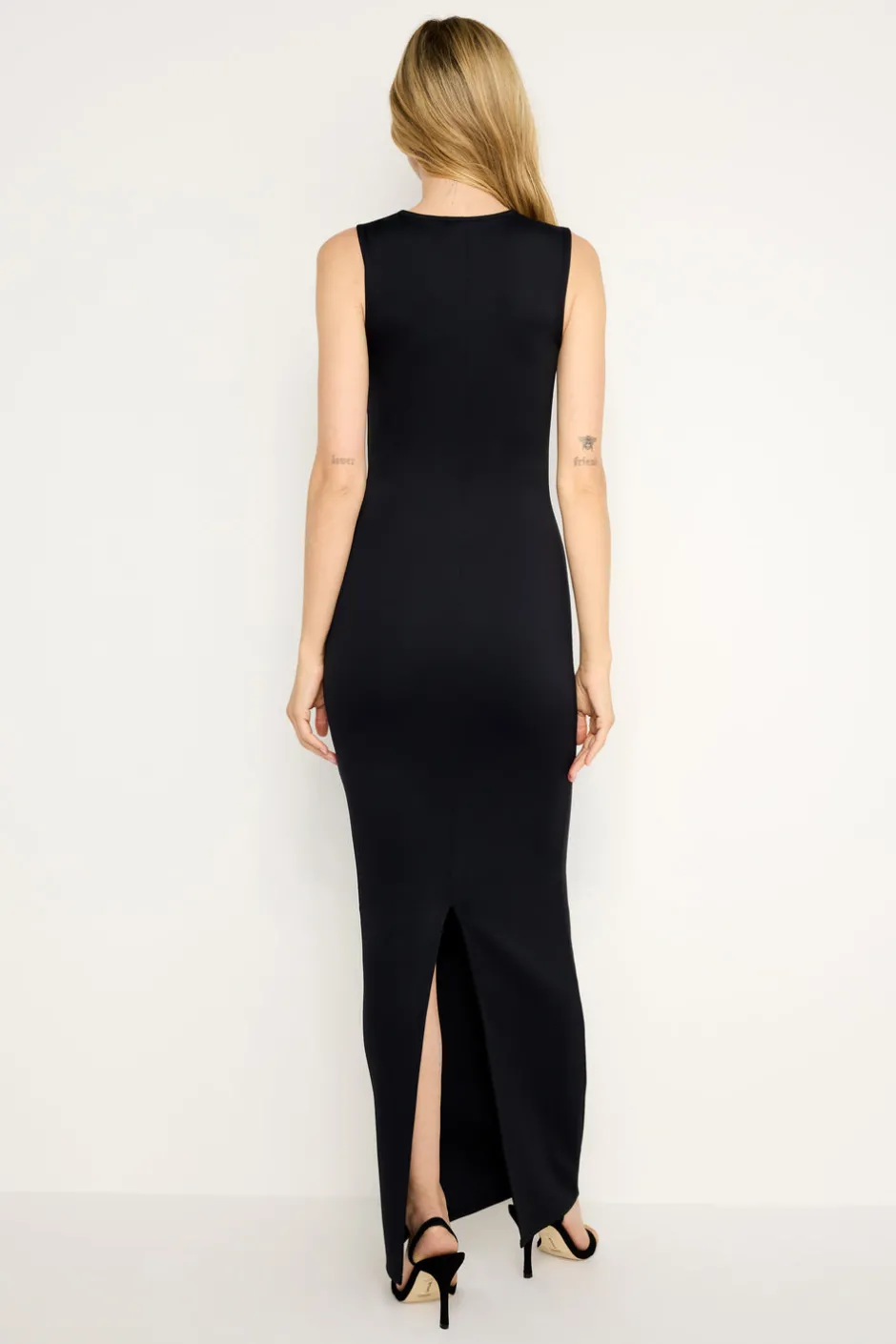 Good American Dresses<SCUBA TANK MAXI DRESS Black001