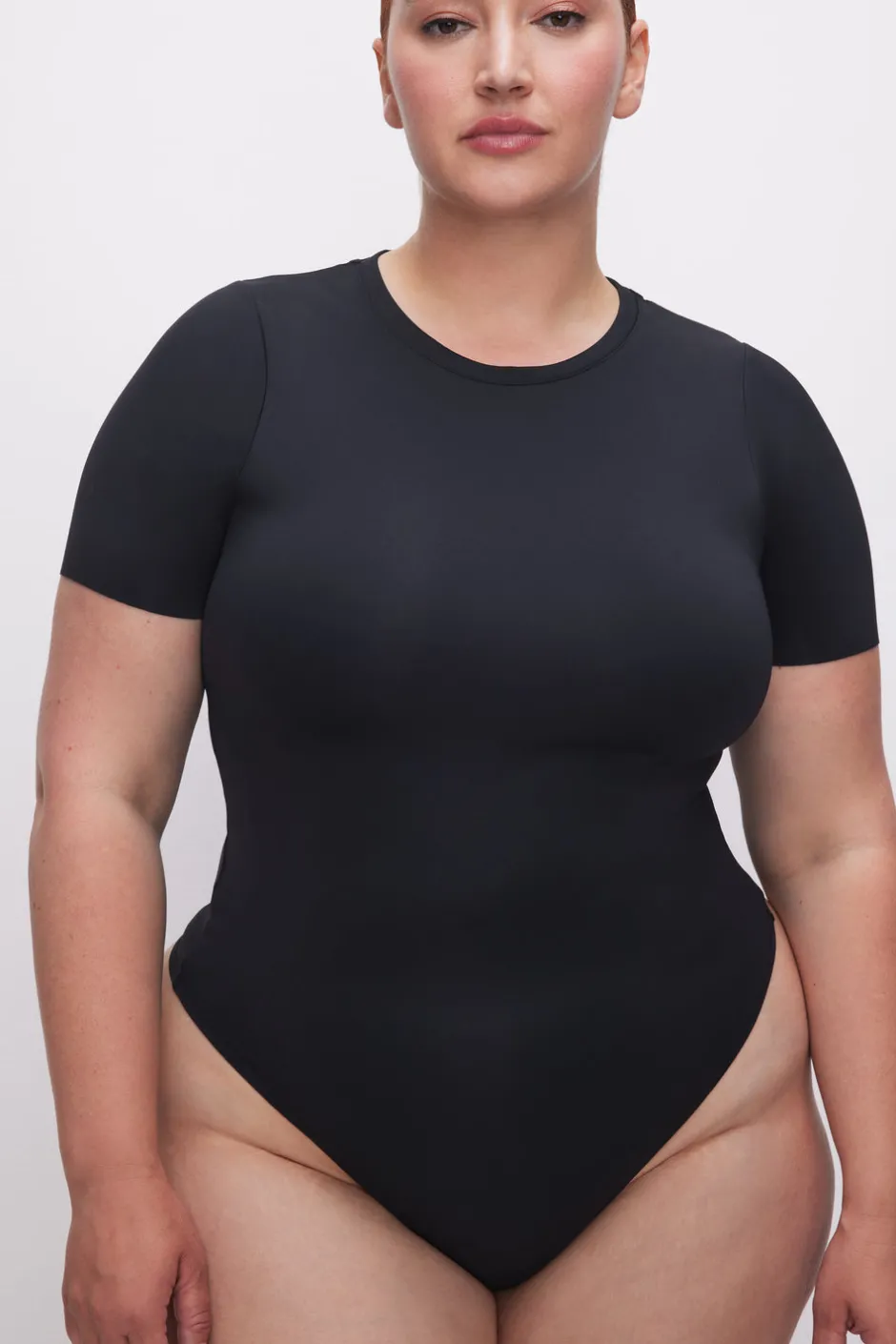 Good American Bodysuits<SCUBA TEE BODYSUIT Black001